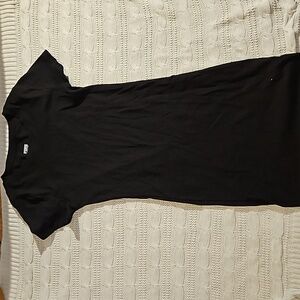 Pink small ribbed t-shirt dress